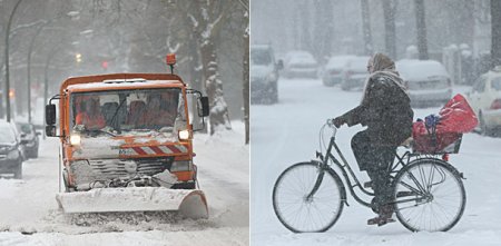 Европа утопает в снегу