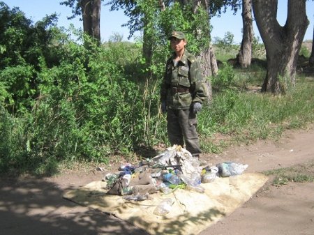 Две акции: патриотическая и экологическая