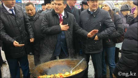 Наурыз в Костанае запомнился дневным фейерверком и конкурсом юрт