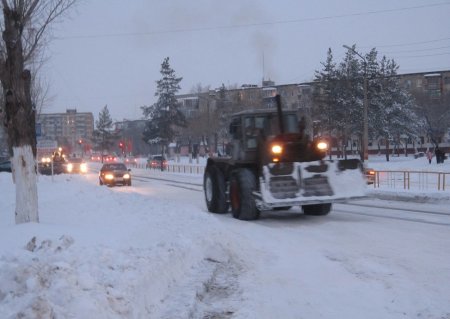 Рудный в снегу