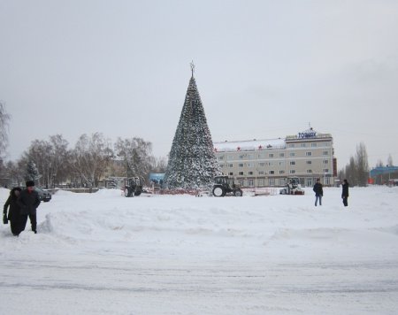 Рудный в снегу