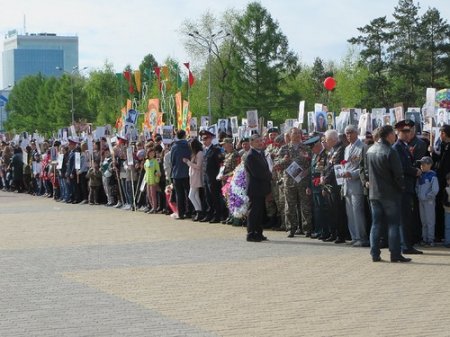 Тысячи костанайцев приняли участие в акции «Бессмертный полк»