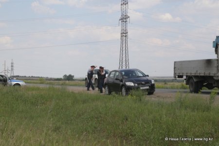 Полицейские проверяют все въезжающие в Костанай автомобили