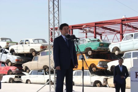 В Караганде появился первый в стране завод по утилизации авто