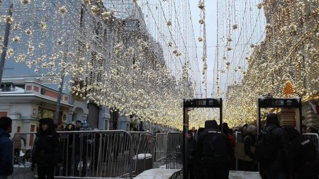 Новогодние огни Москвы